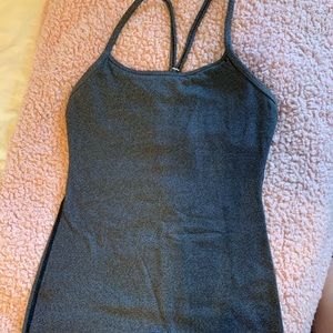 Lululemon power-y grey tank top